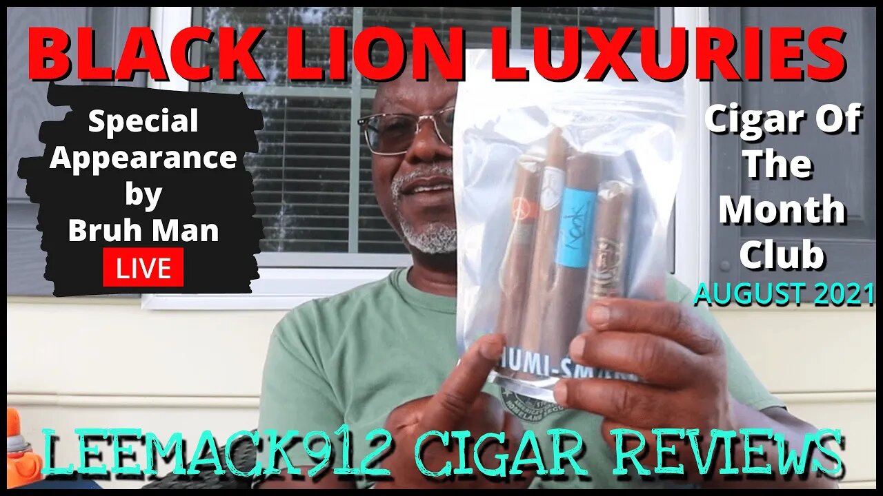 Black Lion Luxuries Cigar Of The Month Club | August 2021 Box Opening | #leemack912 (S07 E112)