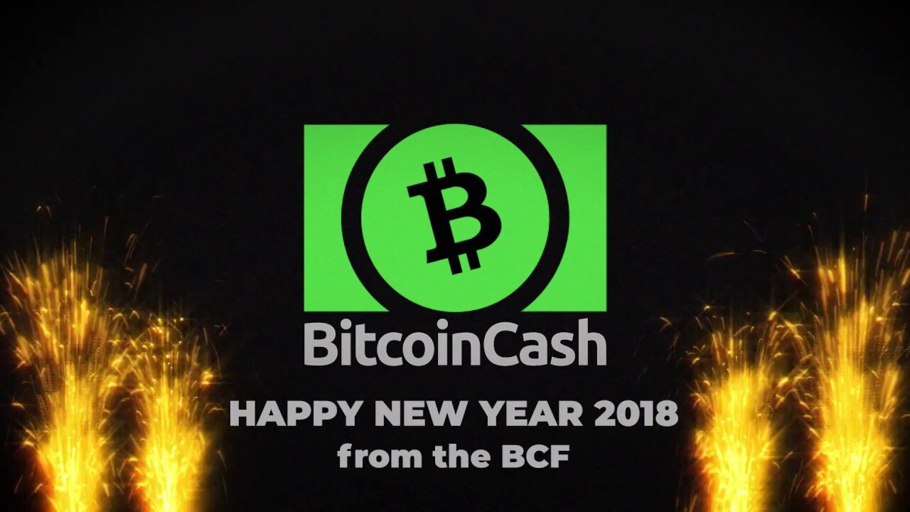 Bitcoin Cash Logo Animation New Year 2018