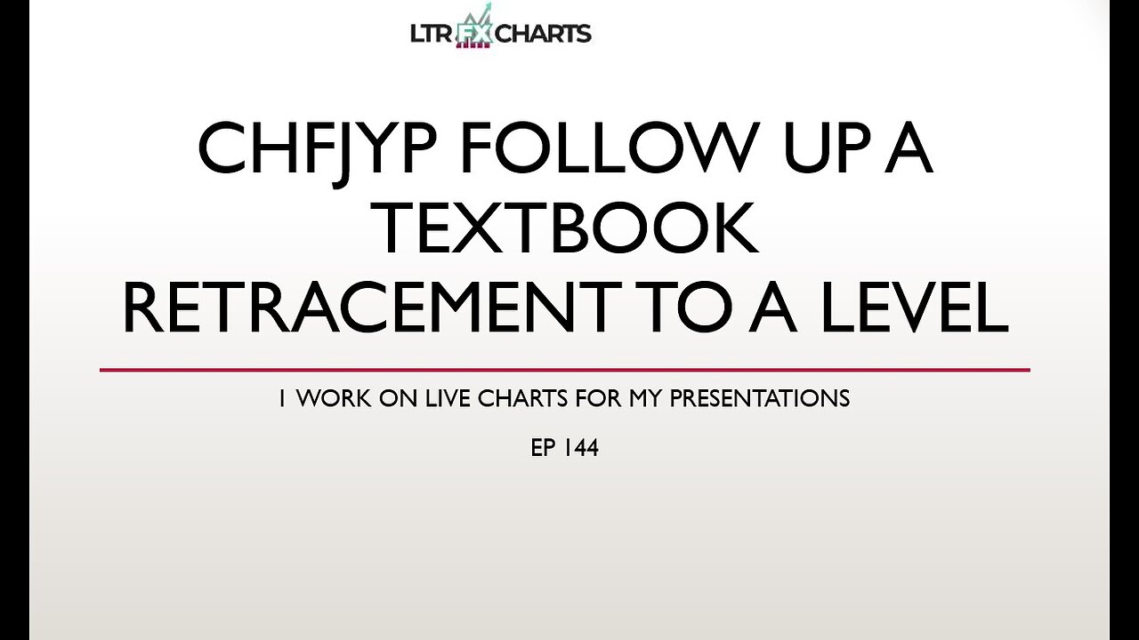 Ep 144 CHFJPY textbook retracement
