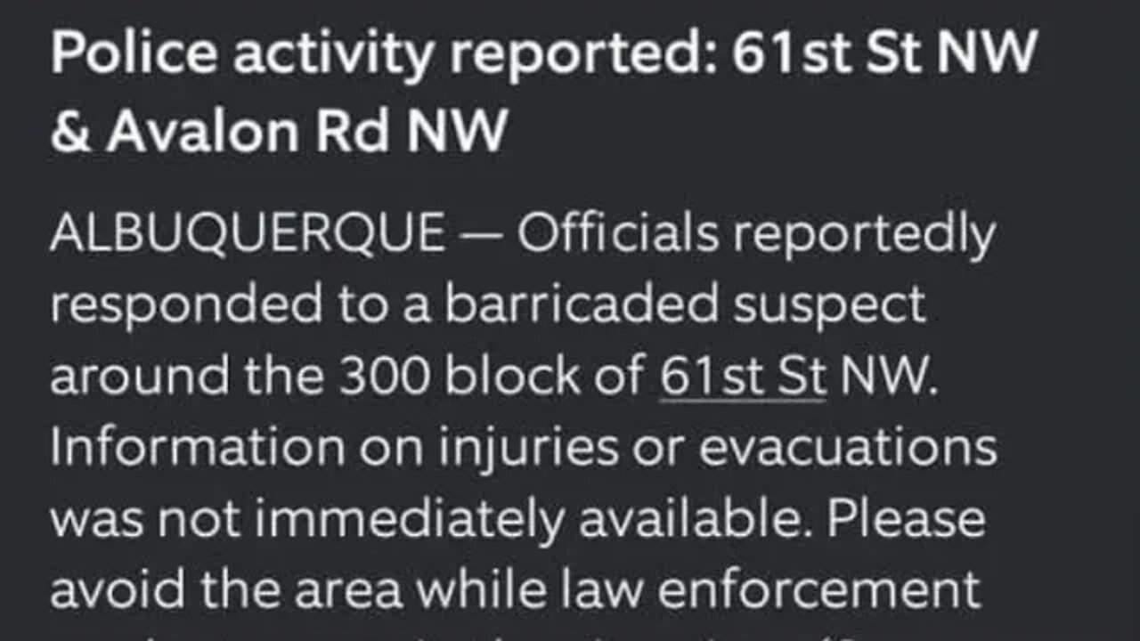 Swat call!! Bernalillo County Sheriff, Rio Rancho pd and state on scene!