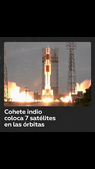 Un cohete indio coloca 7 satélites en las órbitas previstas