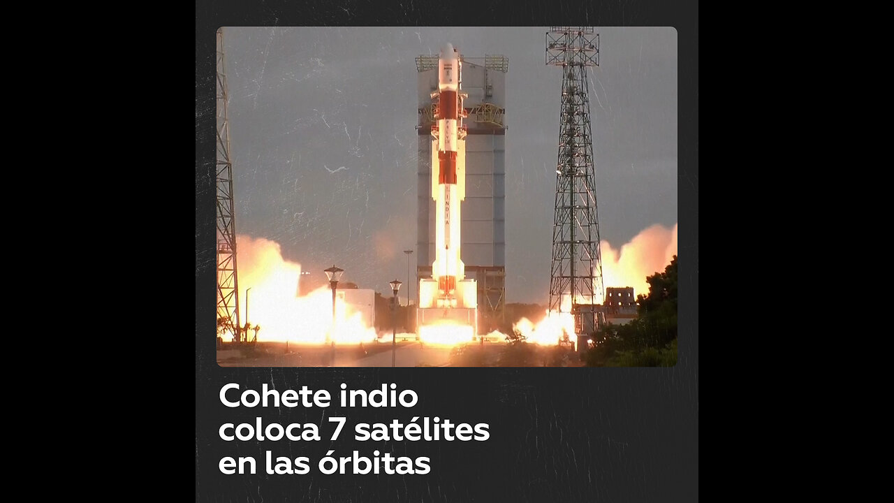 Un cohete indio coloca 7 satélites en las órbitas previstas