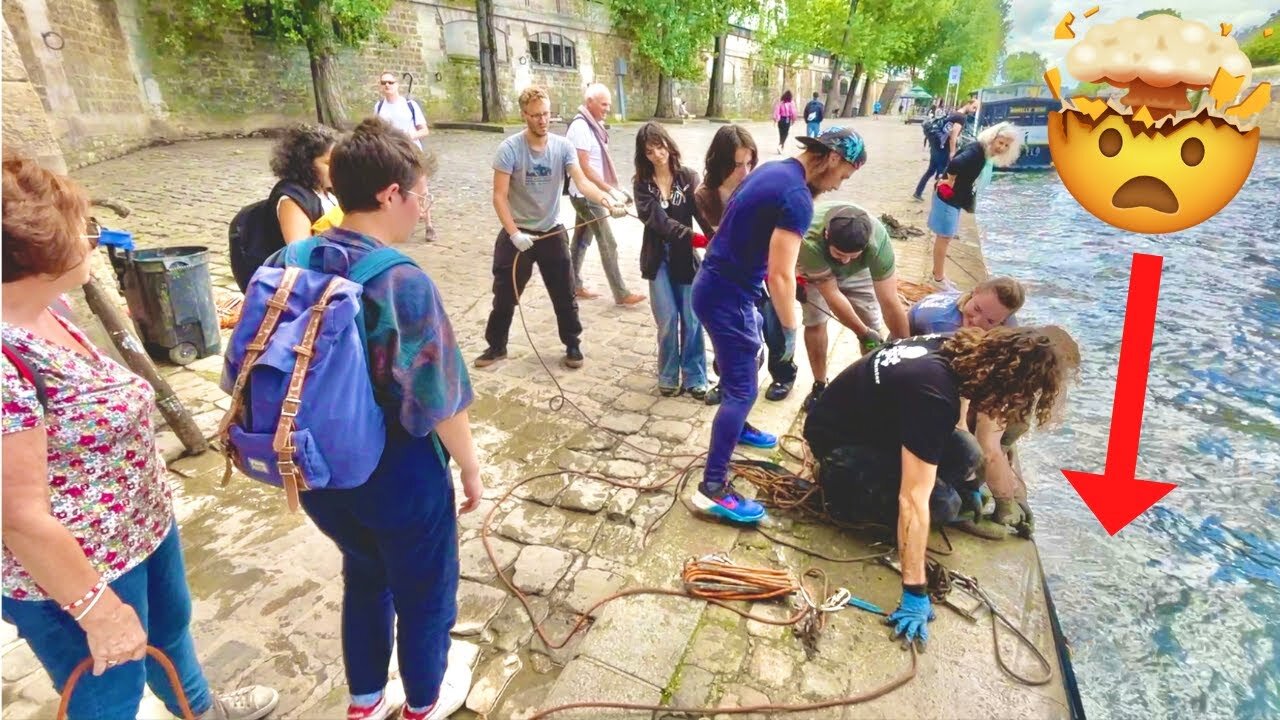 Sensational Magnet Fishing in the heart of Paris! Help Needed