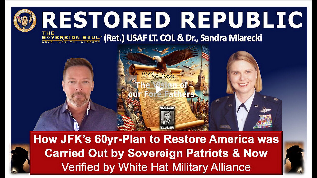 How JFKs 60yr-Plan to Restore America was Carried Out by Sovereign Patriots, Verified by WH Military