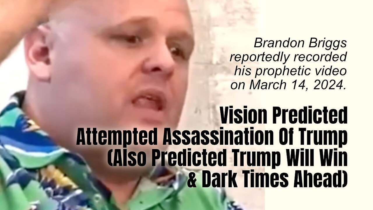 Vision Predicted Attempted Assassination Of Trump (Also Predicted Trump Will Win & Dark Times Ahead)