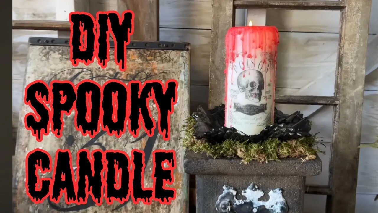 Craft a DIY Spooky Drippy Blood Candle | Easy Halloween Decoration