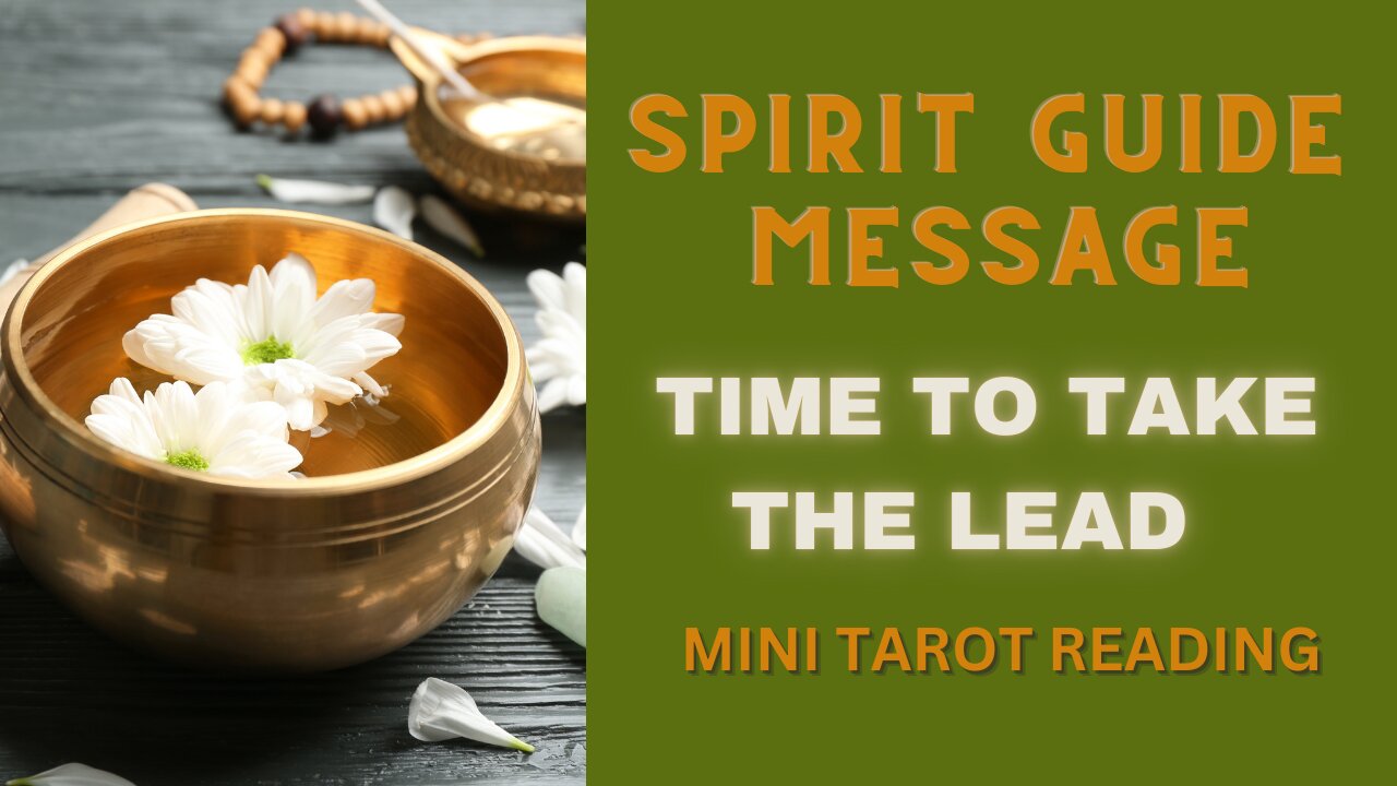 SPIRIT GUIDE MESSAGE ~ TIME TO TAKE THE LEAD ~ #MINI #TAROT #READING