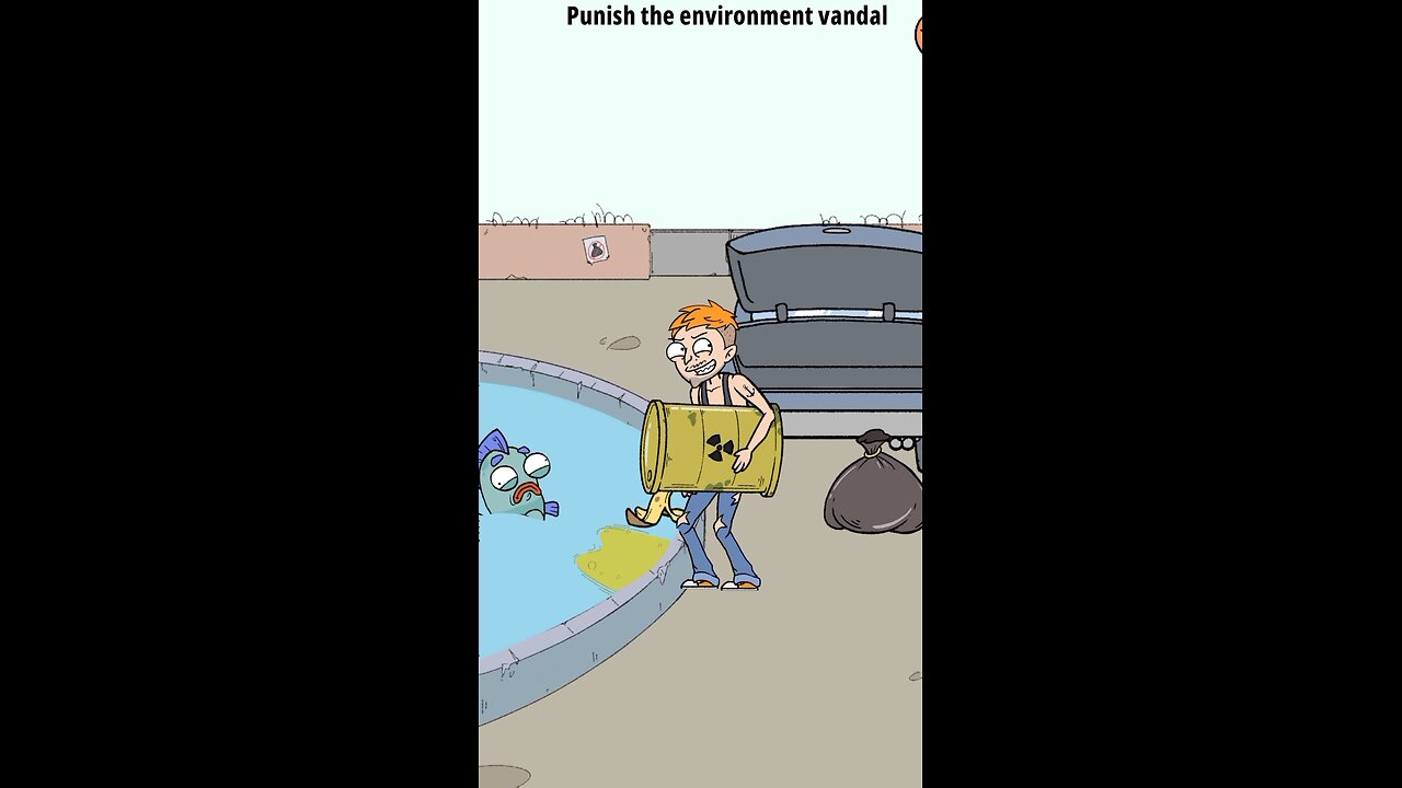 Punished the environment vandal #shorts #music #funny