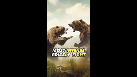 The Most Intense Grizzly Bear Fight😲