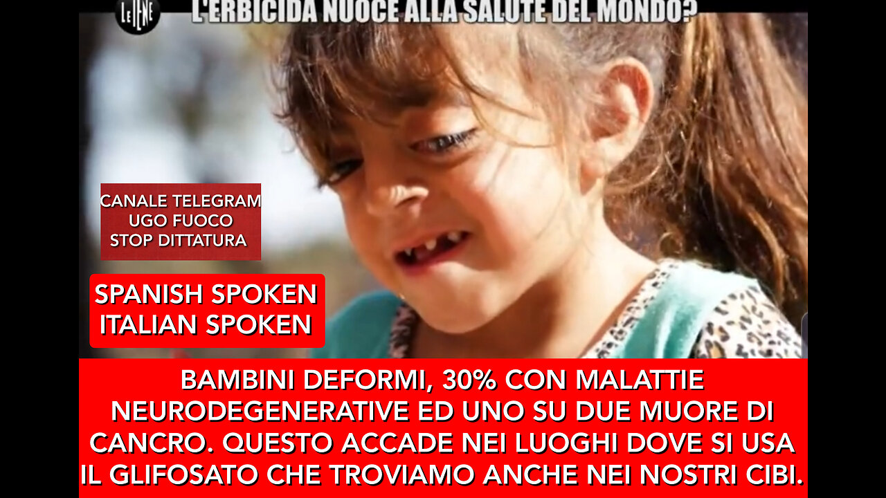 BAMBINI DEFORMI, UNA PERSONA SU DUE MUORE DI CANCRO. QUESTO È IL GLIFOSAFO