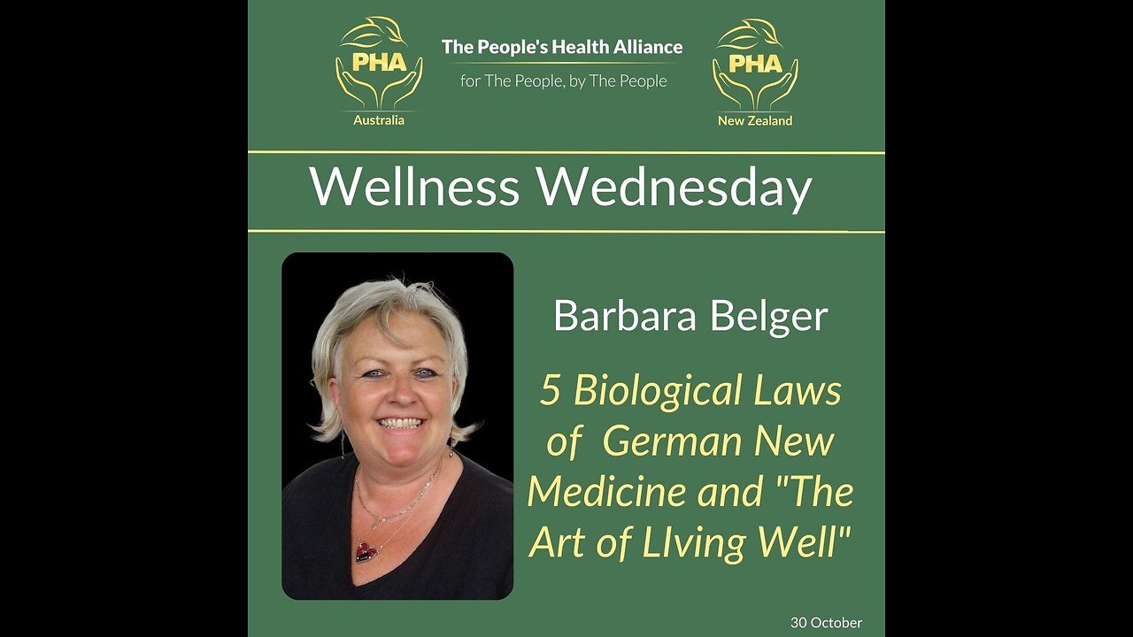 Wellness Wednesday with Barbara Belger on German New Medicine