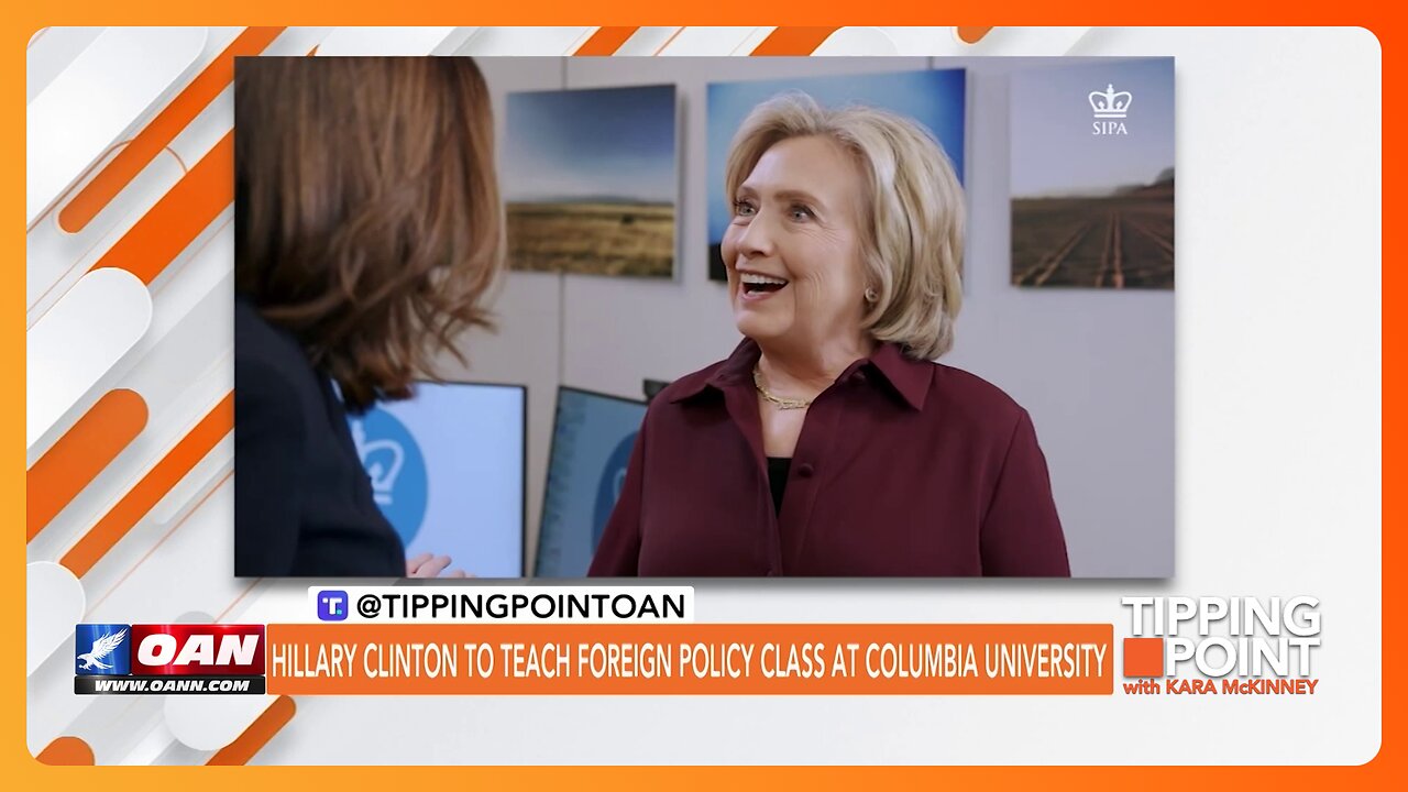 Hillary Clinton To Teach Foreign Policy Class at Columbia University | TIPPING POINT 🟧