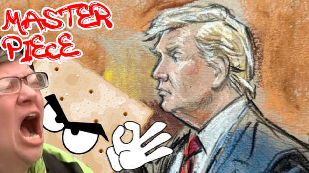 Libshits Are Mad Trump's Courtroom Sketch is Too Good