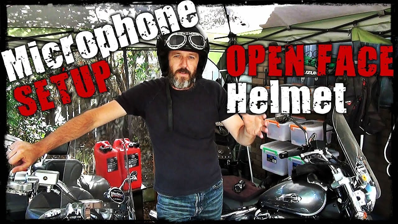 Microphone Setup for Open Face Helmet