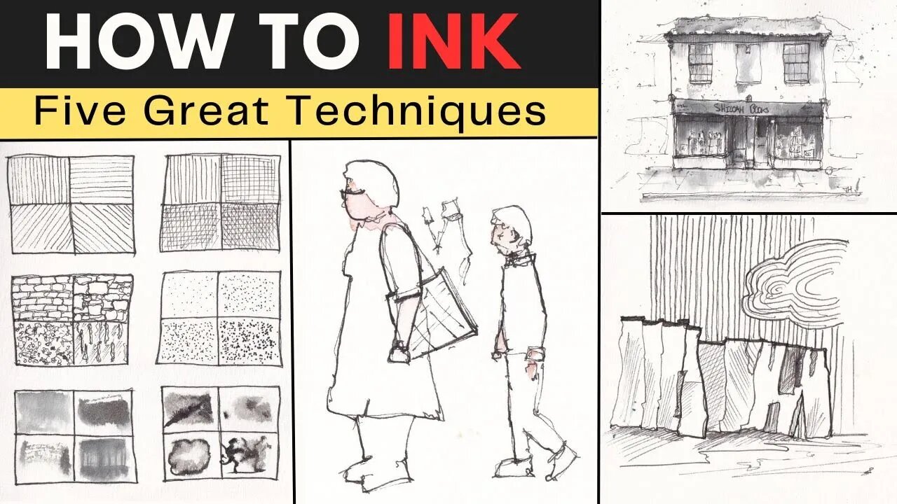 Inktober Unleashed: 5 Must-Try Ideas for Perfecting Your Pen and Ink Sketching Skills!