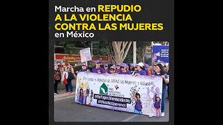 Inician en Ciudad de México la marcha 25N contra la violencia a las mujeres