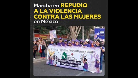 Inician en Ciudad de México la marcha 25N contra la violencia a las mujeres