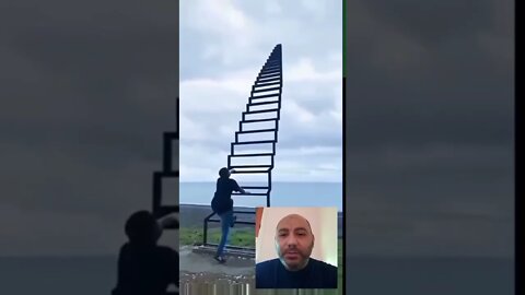 اغرب سلم ممكن تشوفه - ابداع | #shorts ♥️