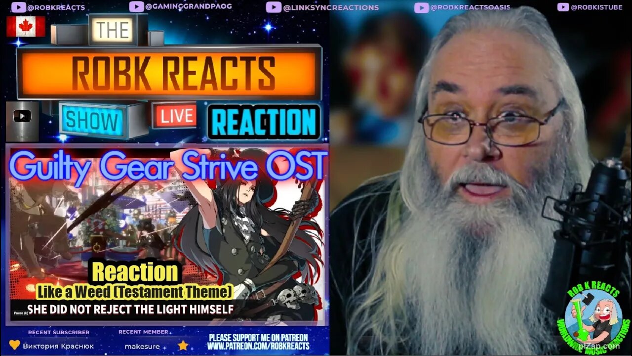 Guilty Gear Strive OST Reaction - "Like a Weed, Naturally, as a Matter of Course" (Testament Theme)