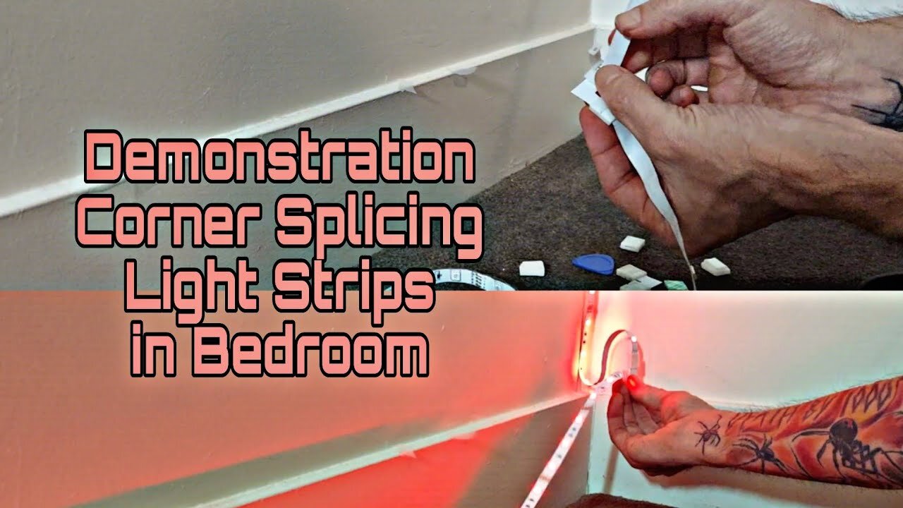 LED Light Strip Connectors (Demonstrating How to Connect)