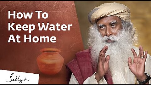 How To Keep Water At Home