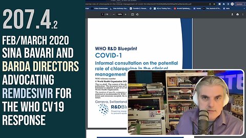 Ep 207.4.2: Sina Bavari and BARDA directors advocating Remdesivir for the WHO CV19 response