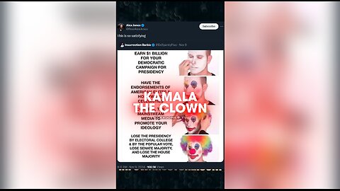 The Democrats Clown, Kamala Harris - Alex Jones on X