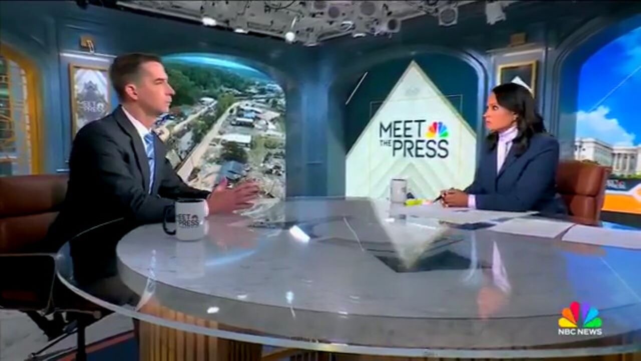 Kristen Welker Lies About FEMA: 'Not' Spending Billions On Migrants, Sen. Tom Cotton Not Having It