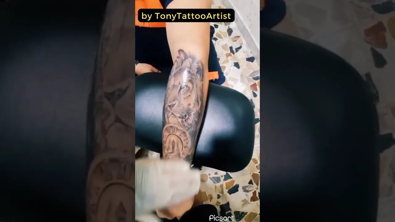 Stunning Work By TonyTattooArtist #shorts #tattoos #inked #youtubeshorts