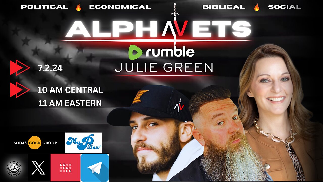 ALPHAVETS 7.2.24 ~ JULIE GREEN ~ 10 AM CENTRAL