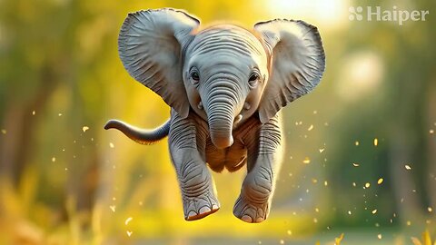 Flying Baby Elephant