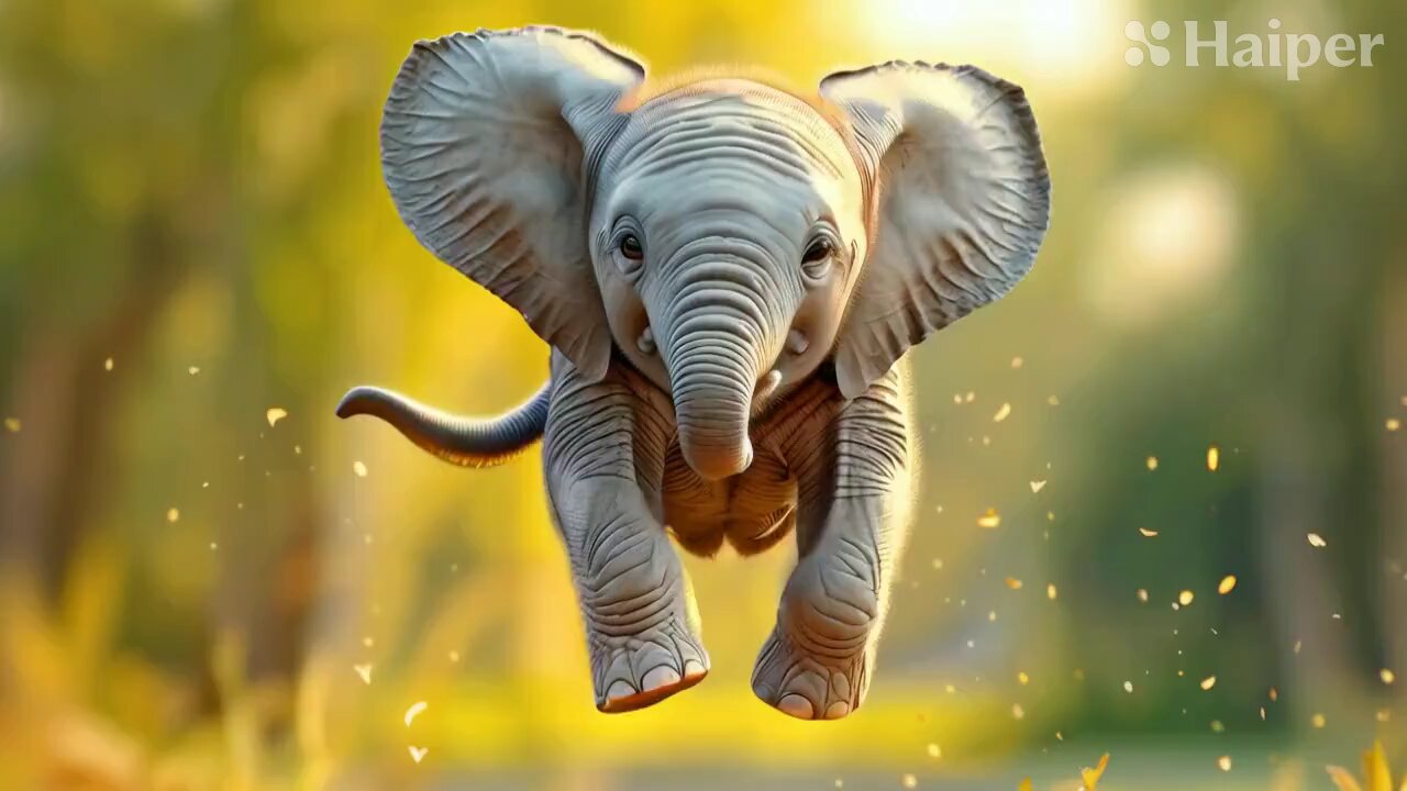 Flying Baby Elephant