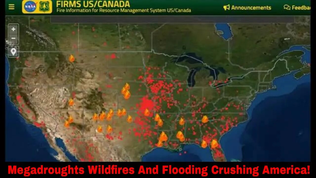 Megadrought Wildfires And Flooding Crush The United States April 28th 2022!