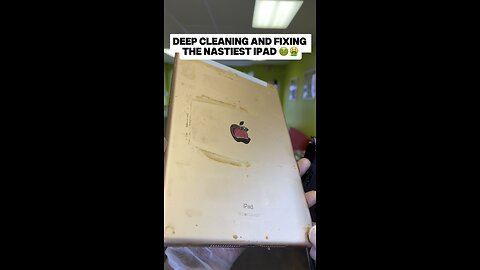 Deep cleaning and Fixing THE NASTIEST IPad 🤢🤮