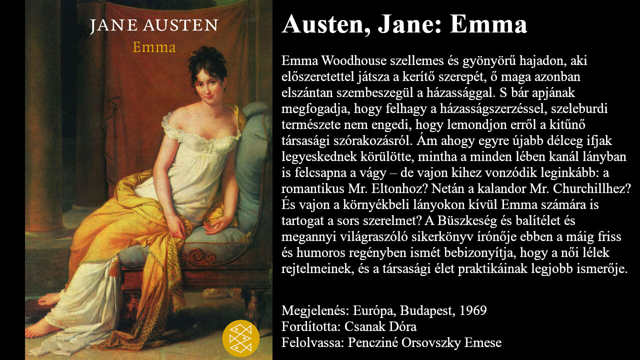Austen, Jane: Emma. Európa, Budapest, 1969