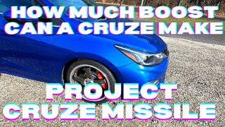 How much power does a CRUZE have. How much boost does a CRUZE have.