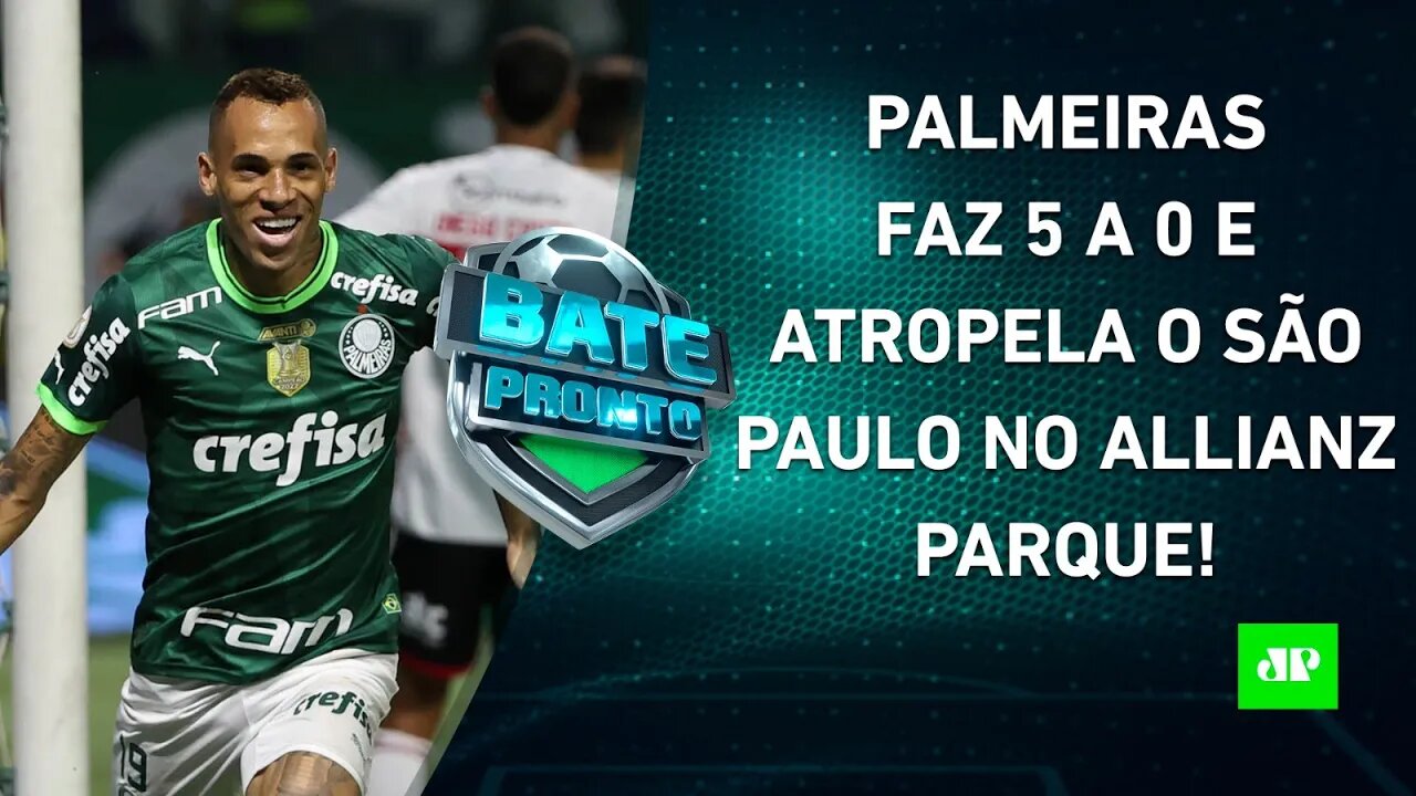 Palmeiras HUMILHA e ENFIA 5 A 0 no São Paulo; Flamengo PERDE A 1ª com Tite! | BATE PRONTO