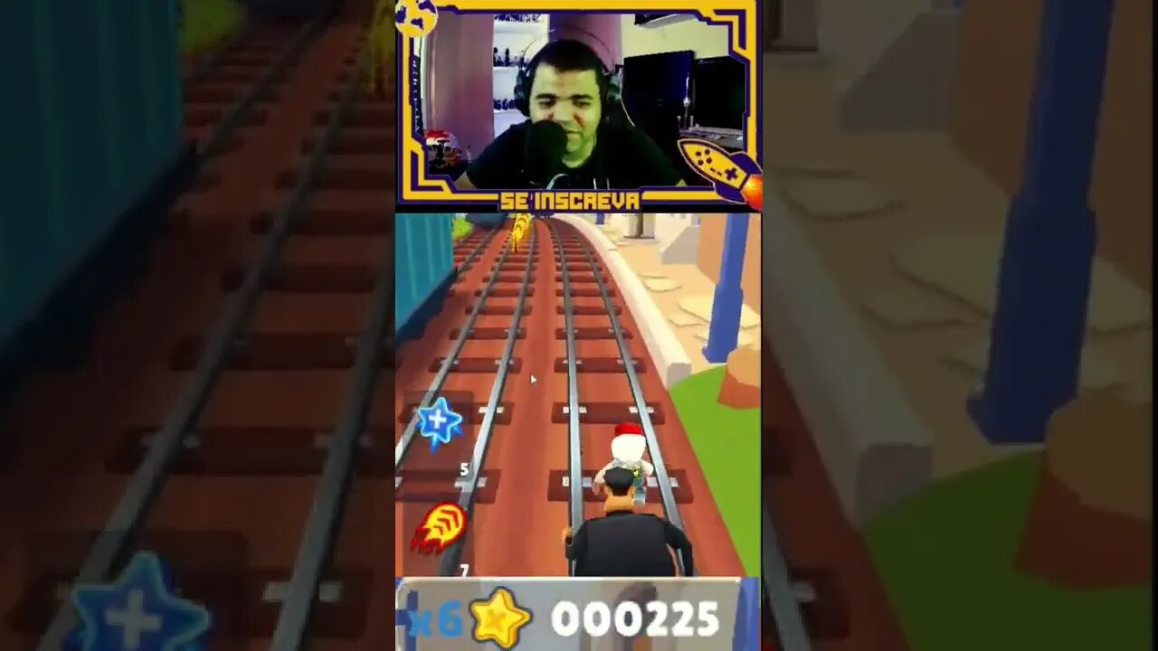 SUBWAYSURFER NO COINS BATENDO MEU RECORD. #cosmiconerd #subwaysurfers #viral #eunaodesisto