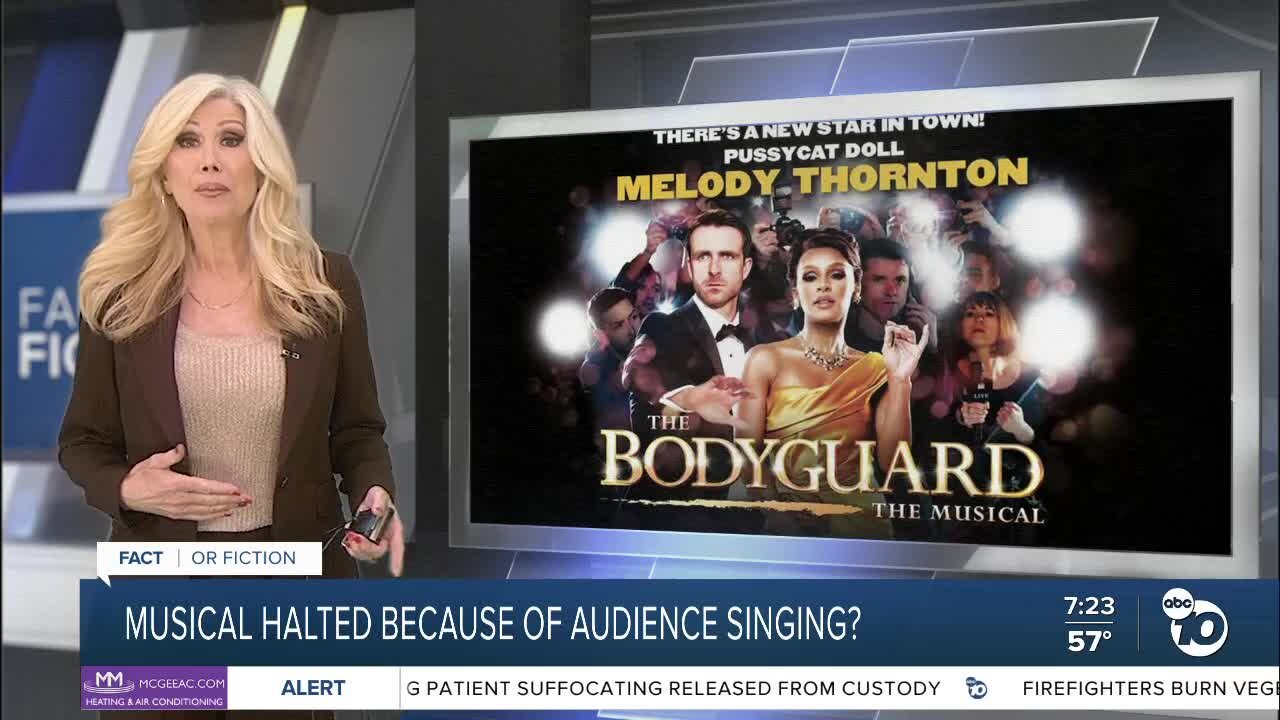 Fact or Fiction: 'The Bodyguard' musical canceled after audience members wouldn't stop singing?