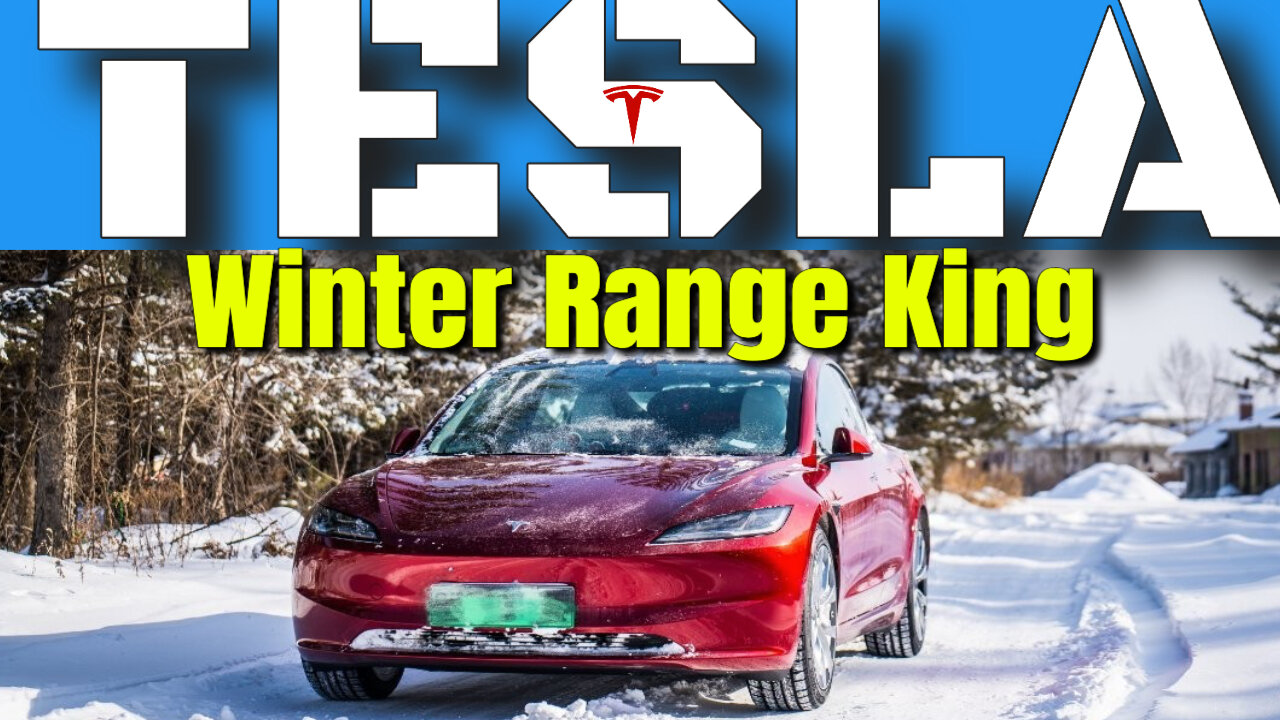 Tesla Model 3 Highland in a Winter Range Test Destroys the Competition