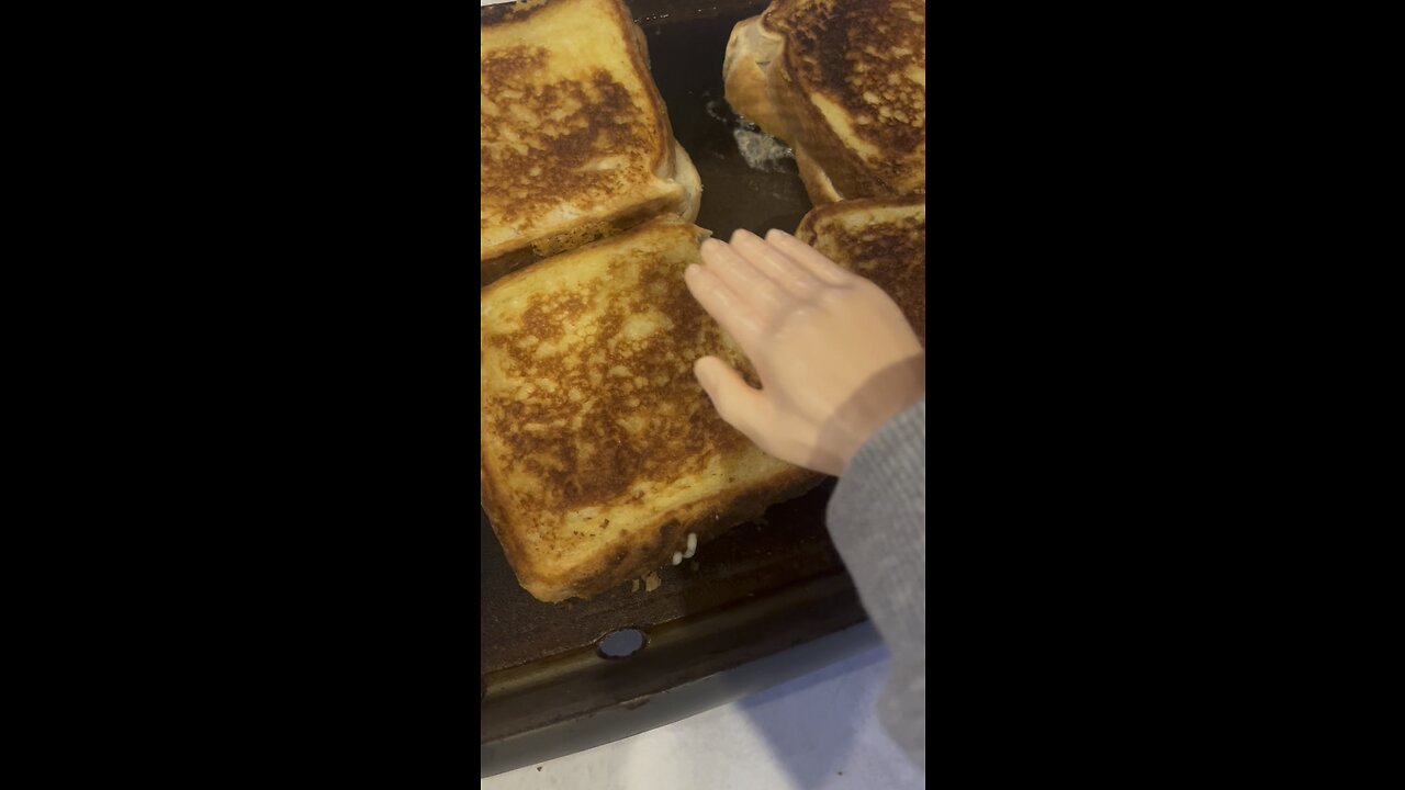 Friday fry and feed. SPH dominates the griddle with grilled cheese and masterly fries some tots