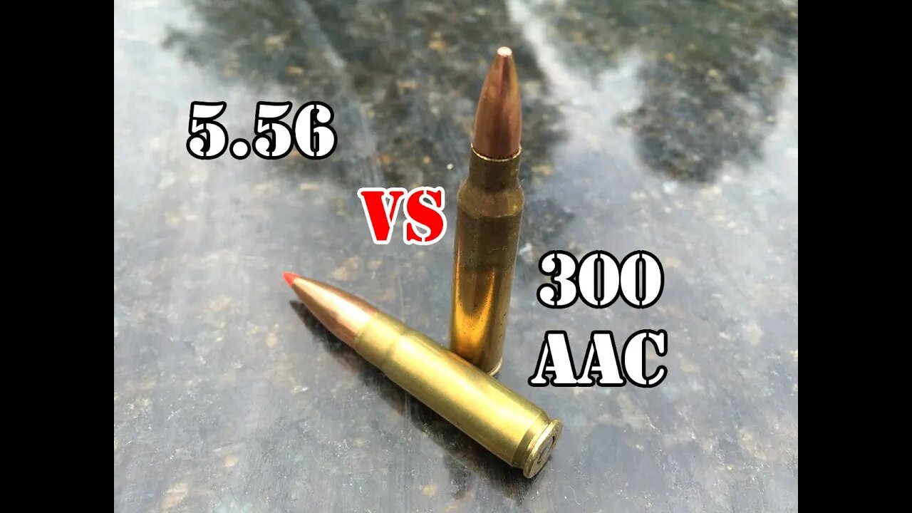 300 AAC Blackout vs 5.56... Granite Test