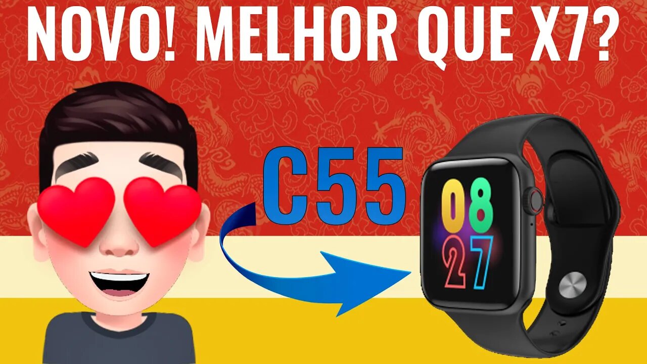 Unboxing Smartwatch C55! NOVO MODELO!