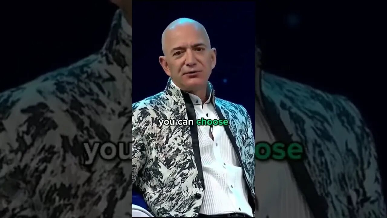 Jeff Bezos on life choices