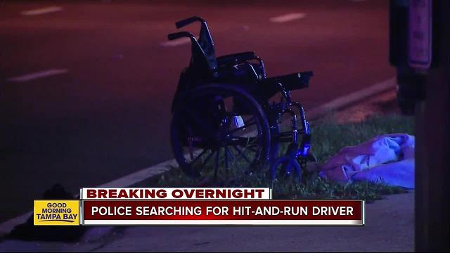 Man in wheelchair in life-threatening condition after being struck by hit-and-run driver