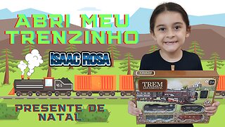 ABRI MEU TRENZINHO / TREM LOCOMOTIVA / PRESENTE DE NATAL