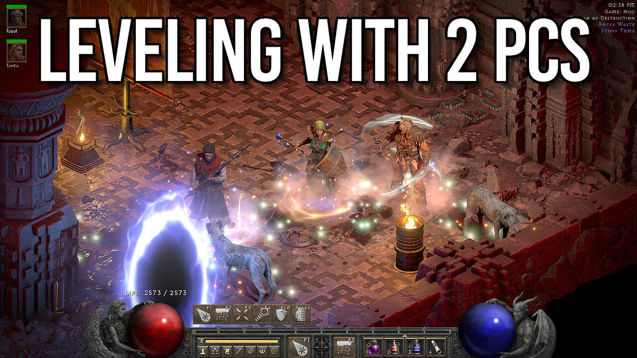 Leveling Characters Online: Consolidating to 1 Account #diablo2 #gameplay #livestream