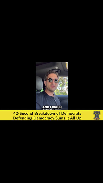 42-Second Breakdown of Democrats Defending Democracy Sums It All Up