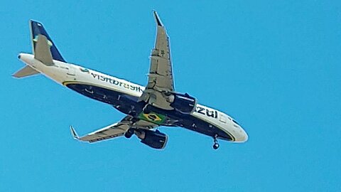 Airbus A320NEO PR-YRV vindo de Recife para Fortaleza,A320NEO PR-YRV coming from Recife to Fortaleza