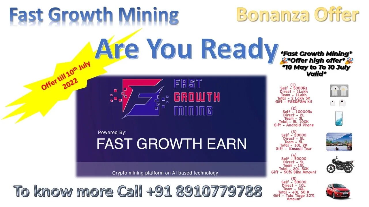 Fast Growth Mining Offer Details #KasauliTour #Mining #Offer